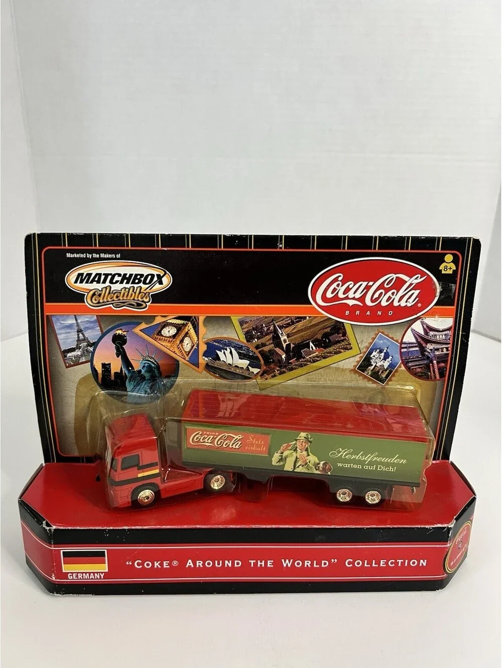 Vtg Matchbox Coca Cola, Coke Around the World, Germany Mercedes Semi Truck